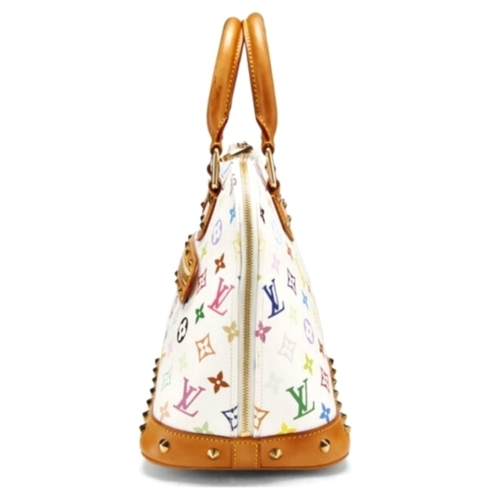LOUIS VUITTON MURAKAMI ALMA PM BAG WHITE MONOGRAM MULTICOLORE VINTAGE 2003 - Picture 7 of 13
